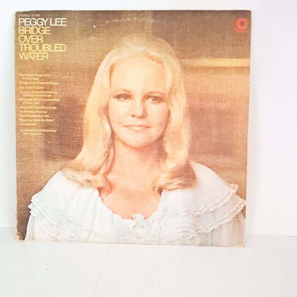Peggy Lee Over Troubled‎ Water Vinyl Record LP Capitol Records Vintage Music